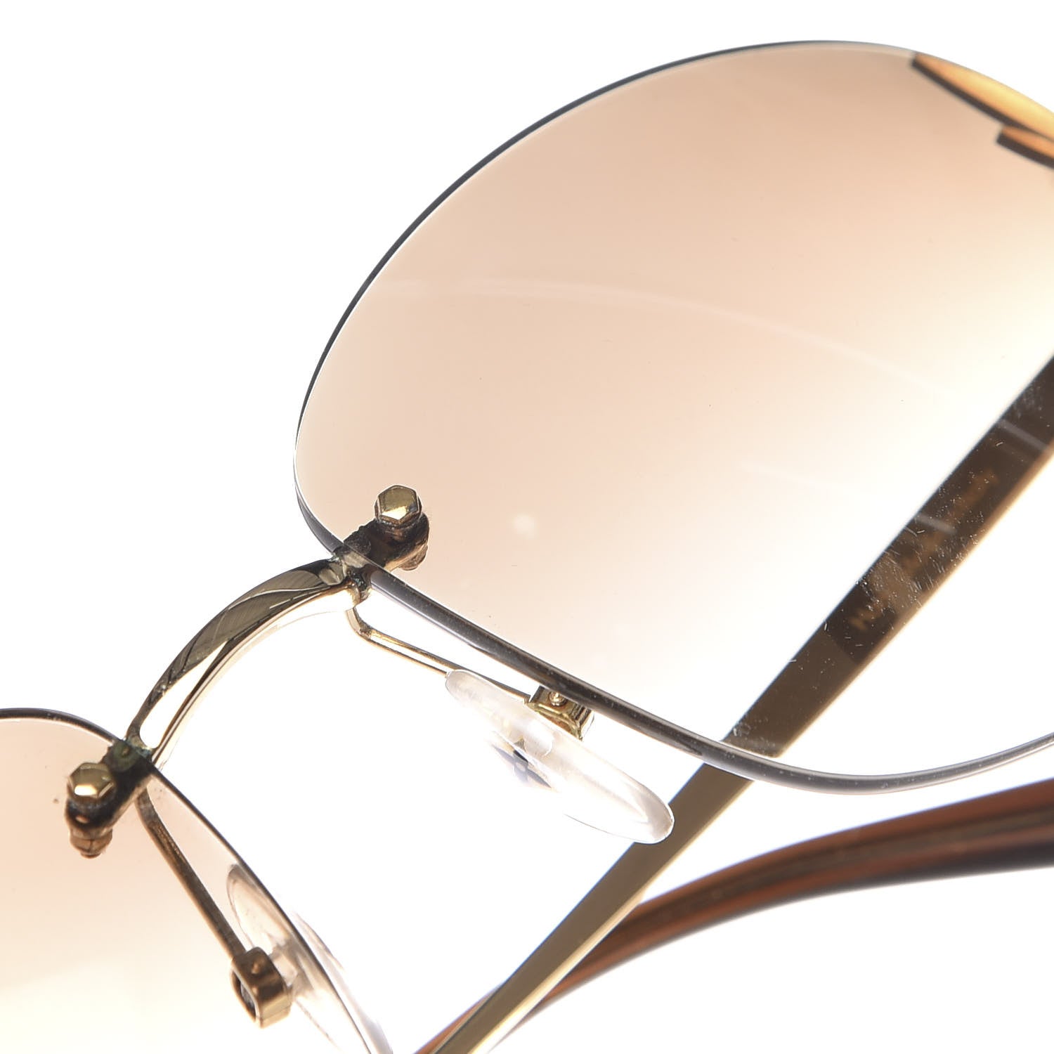 Louis Vuitton Lily Sunglasses Z0371U Brown Glitter 8 of 9