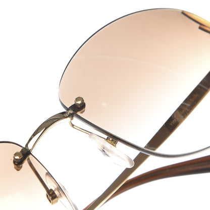 Louis Vuitton Lily Sunglasses Z0371U Brown Glitter 8 of 9