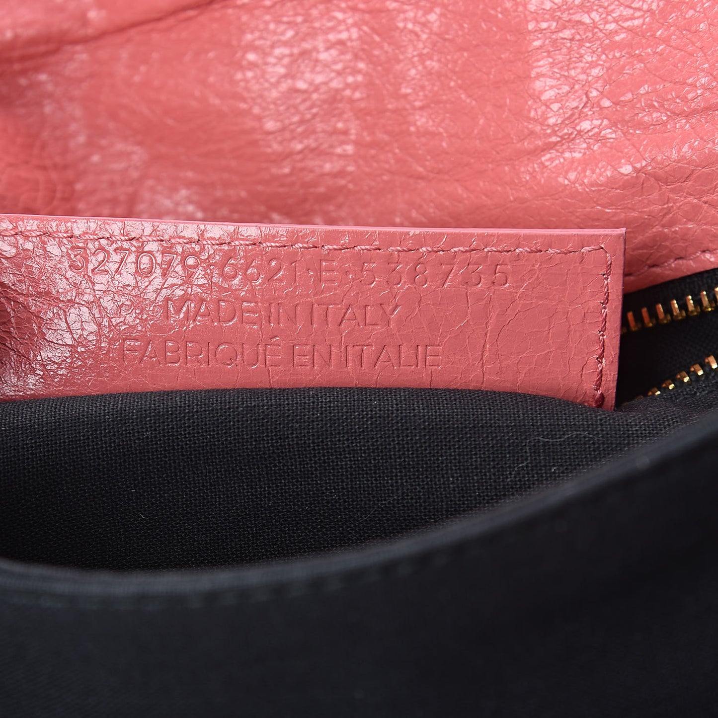 Agneau Giant 12 Gold Hardware Envelope Strap Clutch Rose Jaipur
