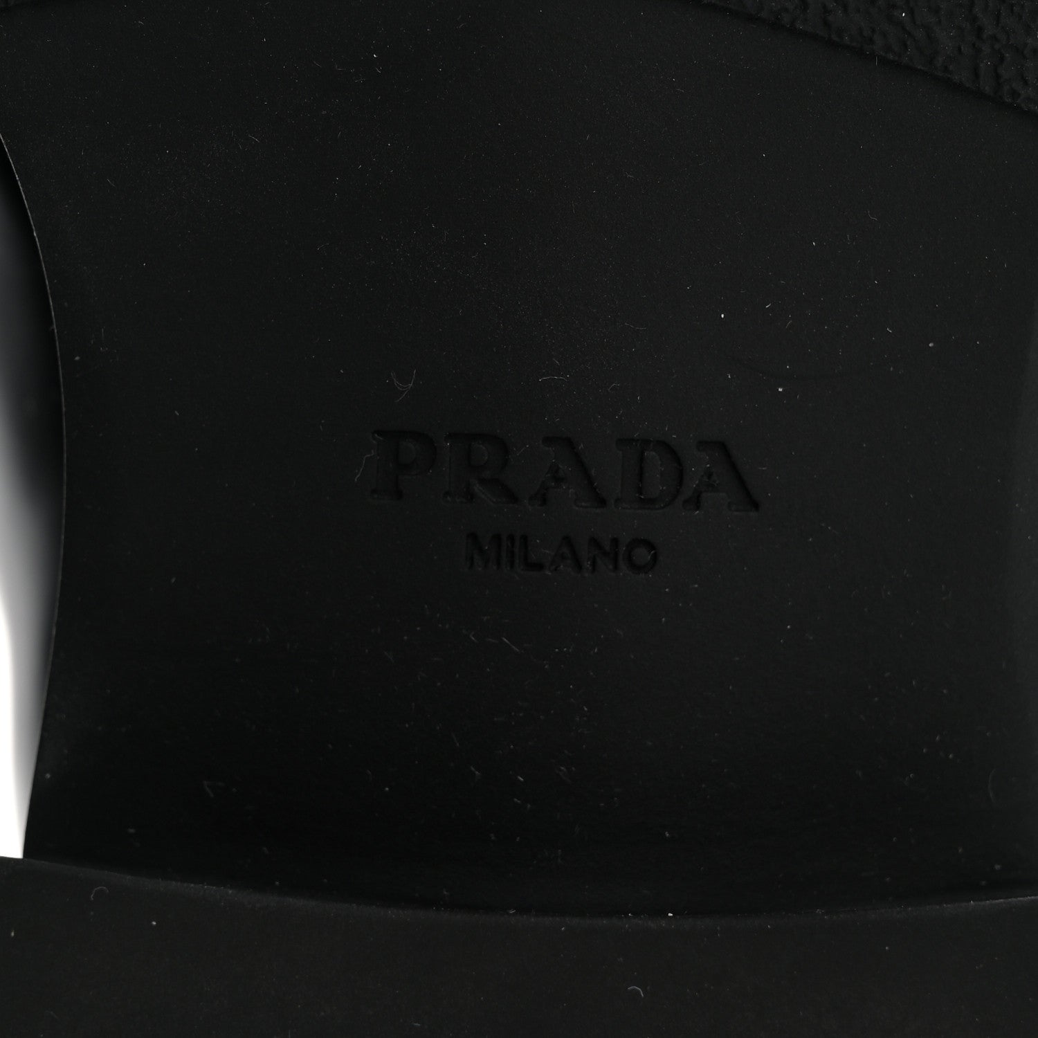 Prada Spazzolato Metal Triangle Logo 50mm Loafers 39 Black 8 of 15