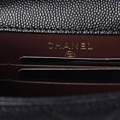 Chanel Caviar Quilted Phone Chain Clutch Black 5 of 10