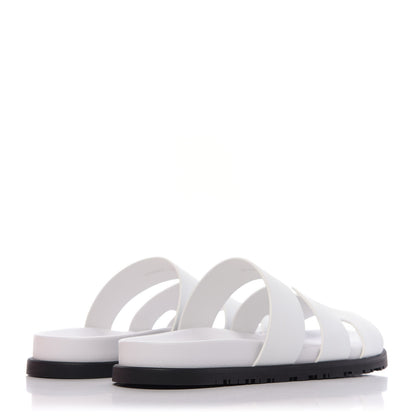 Hermes Calfskin Womens Ankara Sandals 40.5 White 4 of 11