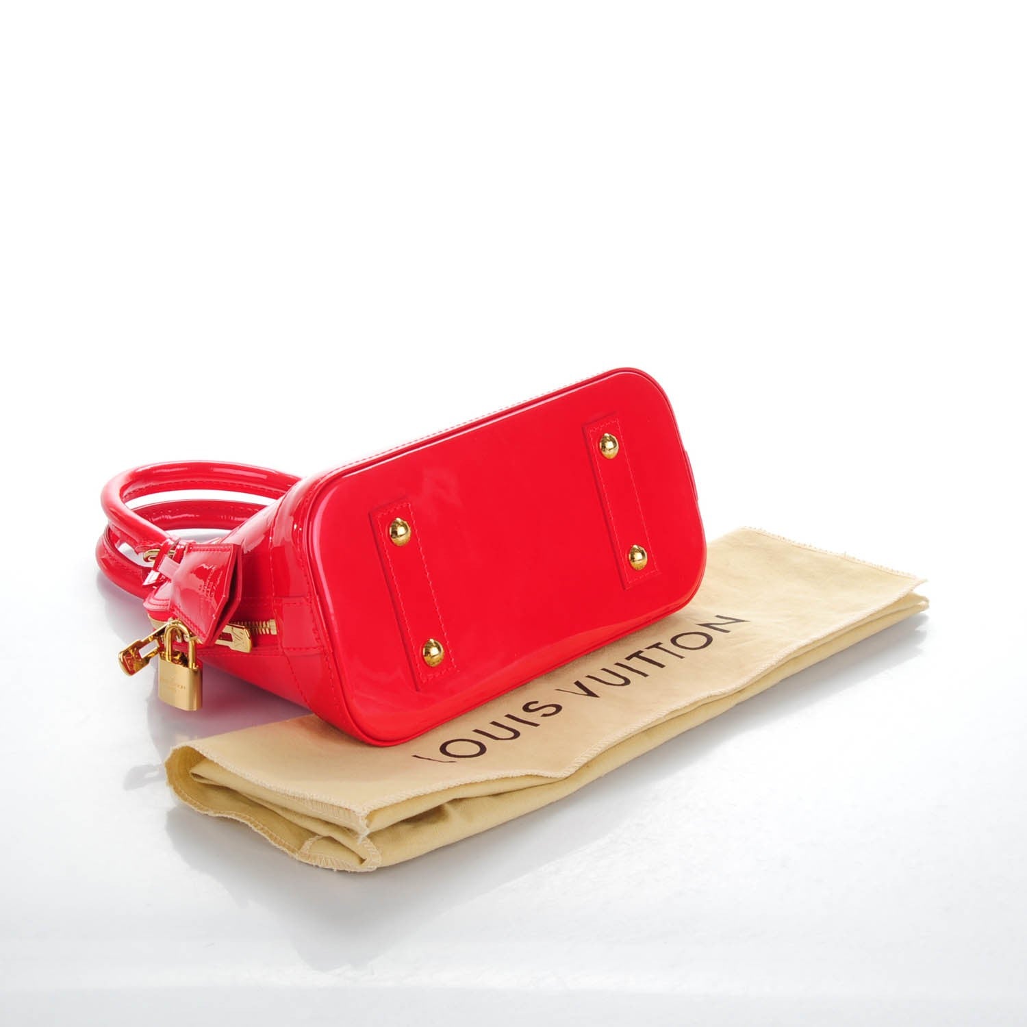 Louis Vuitton Vernis Alma BB Rouge Grenadine 4 of 8