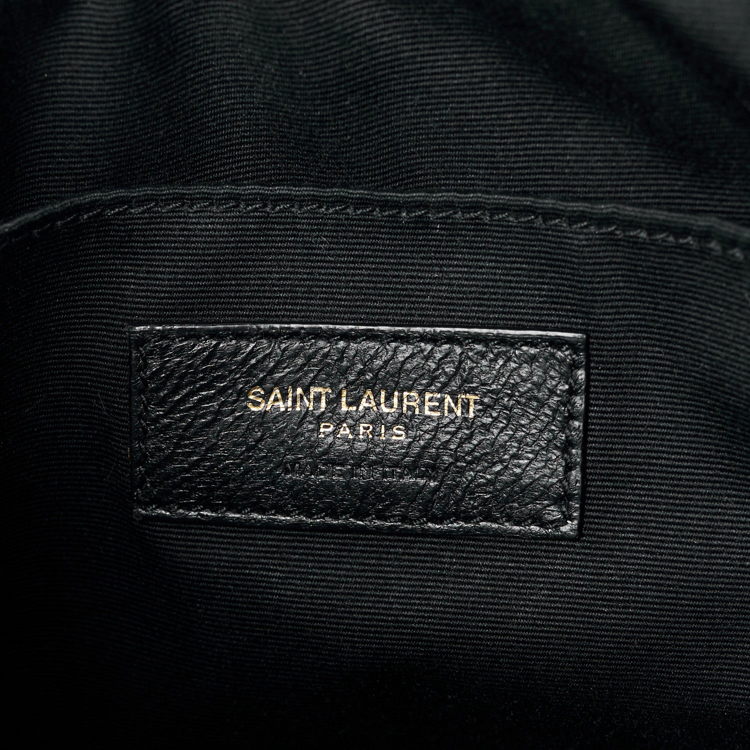 Saint Laurent Calfskin Matelasse Monogram Lou Camera Bag Black 6 of 13