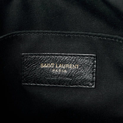 Saint Laurent Calfskin Matelasse Monogram Lou Camera Bag Black 6 of 13