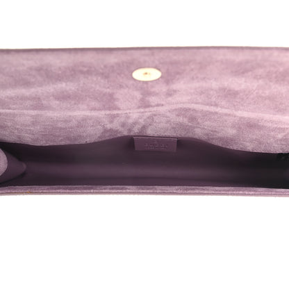 Gucci Patent Microguccissima Small Broadway Clutch Argyle Lavender 4 of 4
