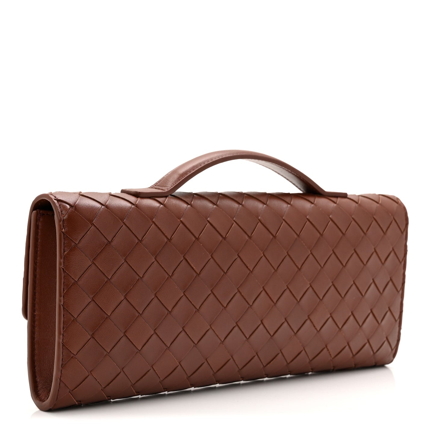 Nappa Intrecciato Long Andiamo Top Handle Sapele