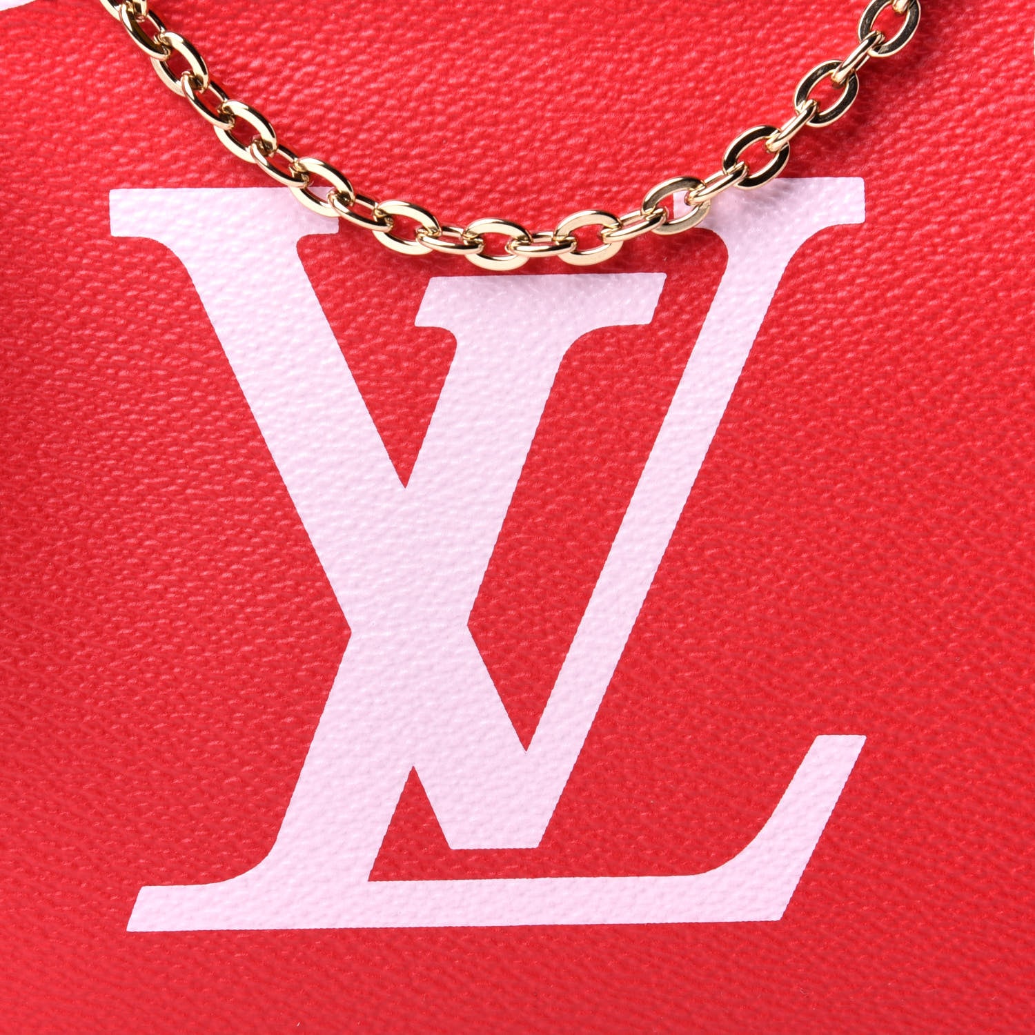 Louis Vuitton Monogram Giant Double Zip Pochette Rouge 7 of 10