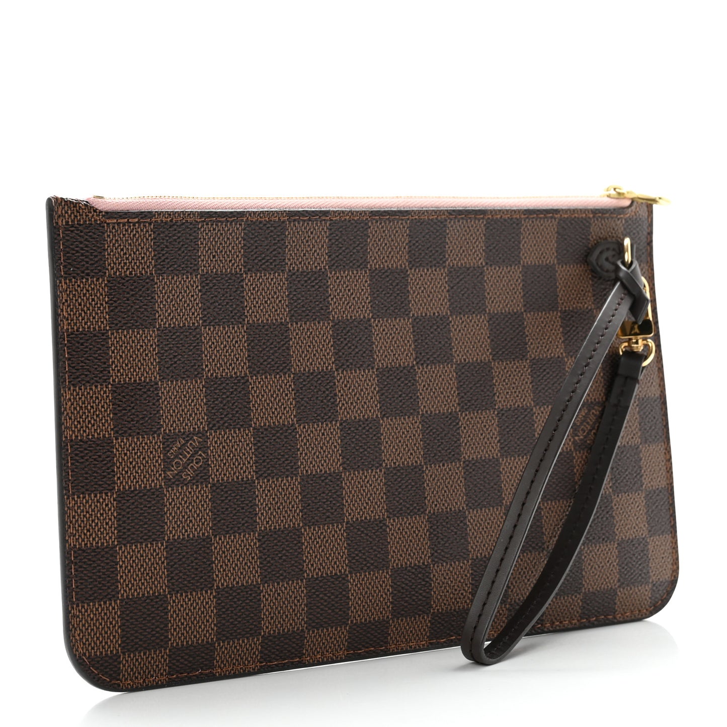 Damier Ebene Neverfull MM GM Pochette Rose Ballerine
