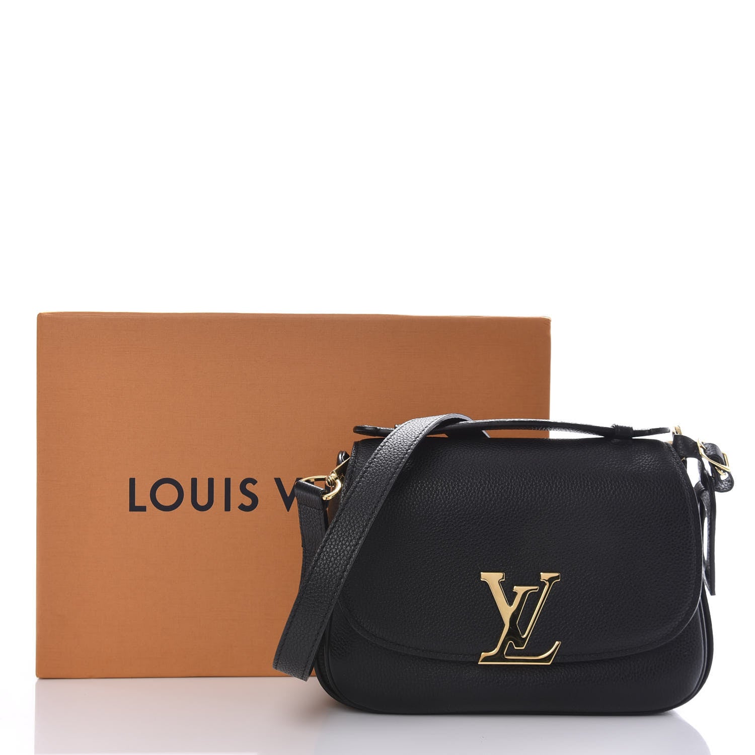 Louis Vuitton Grained Calfskin Vivienne NM Black 10 of 10
