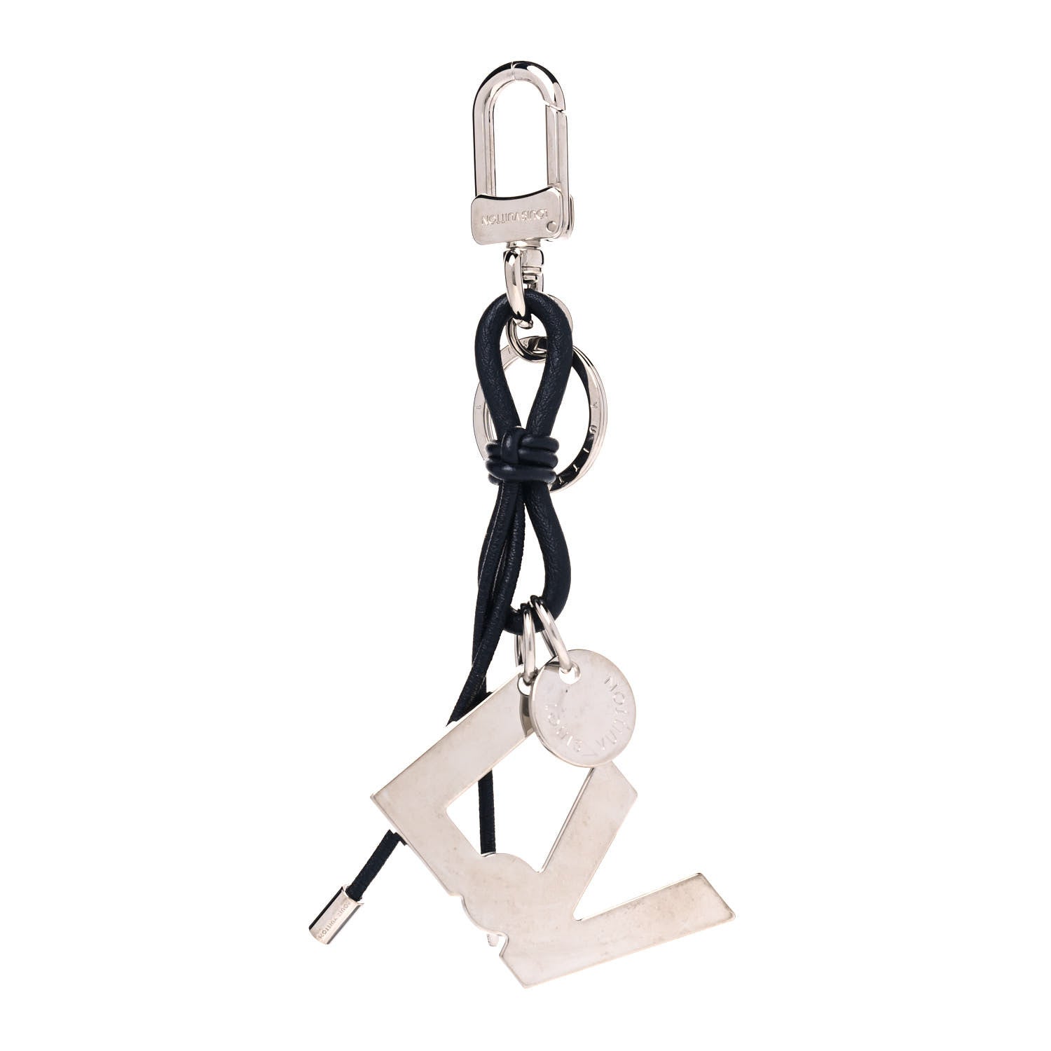 Louis Vuitton Calfskin Rope Bag Charm Key Holder 1 of 4