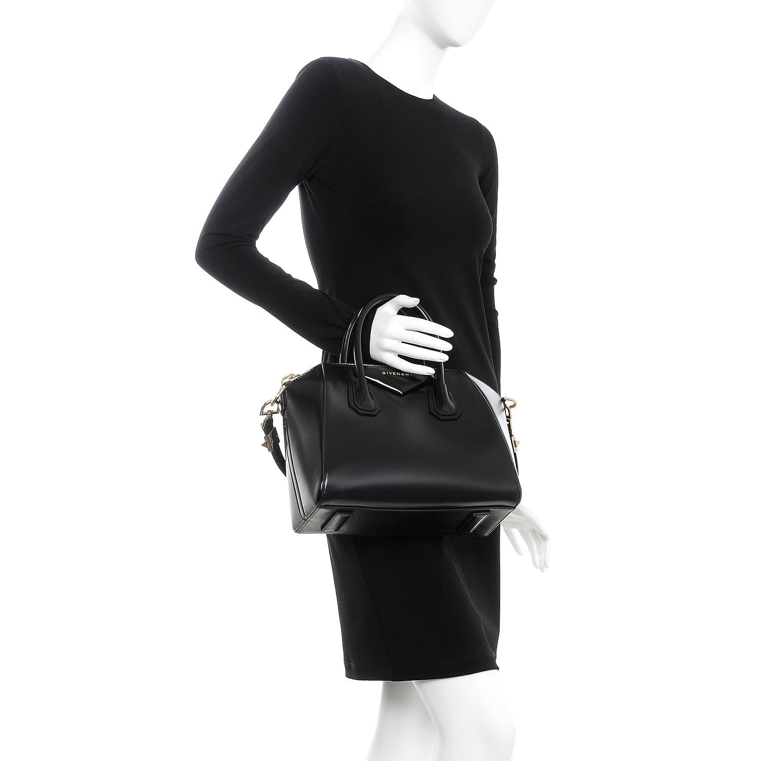 Givenchy Shiny Lord Calfskin Small Antigona Black 3 of 8