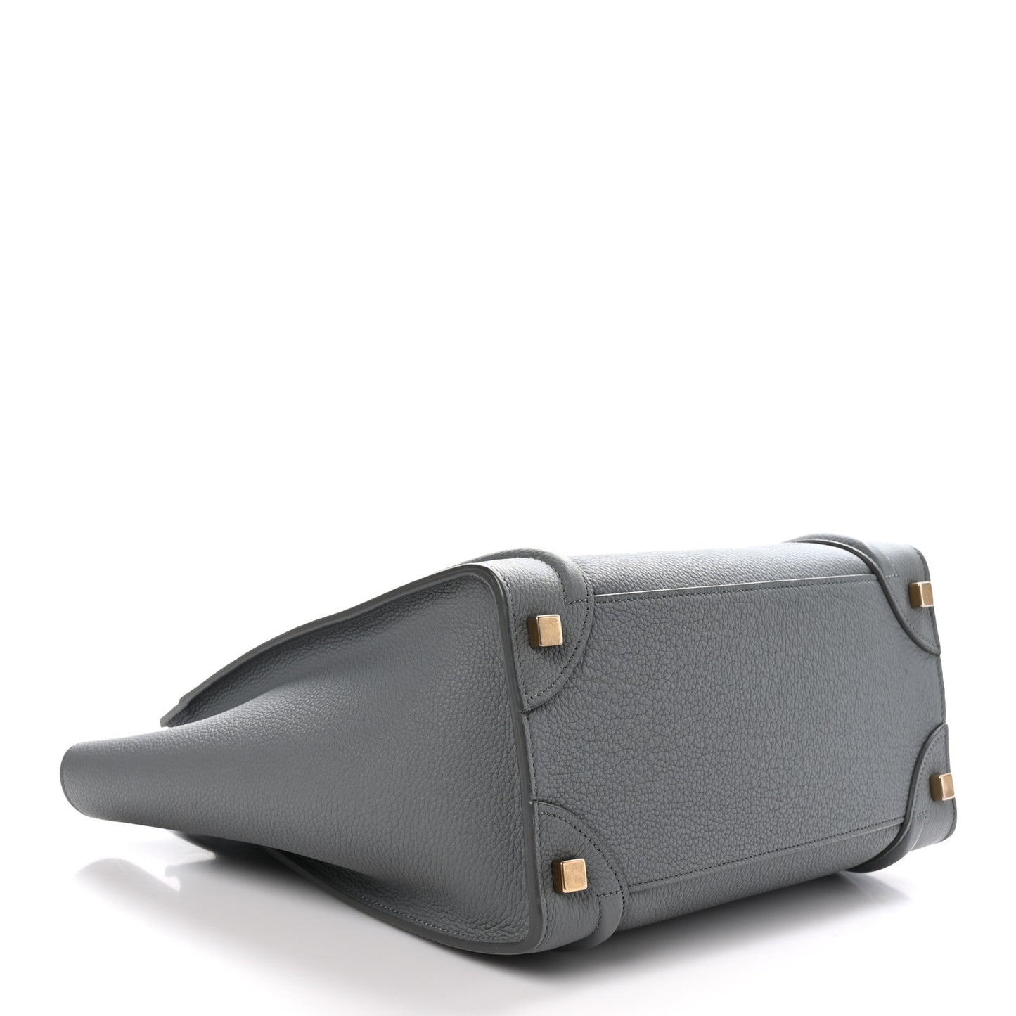 Baby Drummed Calfskin Micro Luggage Kohl