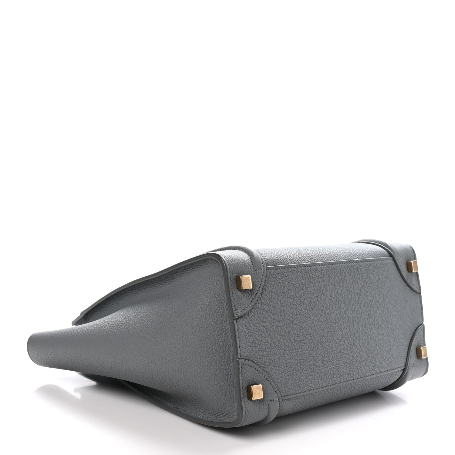 Celine Baby Drummed Calfskin Micro Luggage Kohl 4 of 10