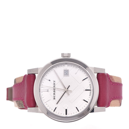 Burberry Stainless Steel Calfskin 38mm Nova Check Quartz Watch BU9149 3 of 7