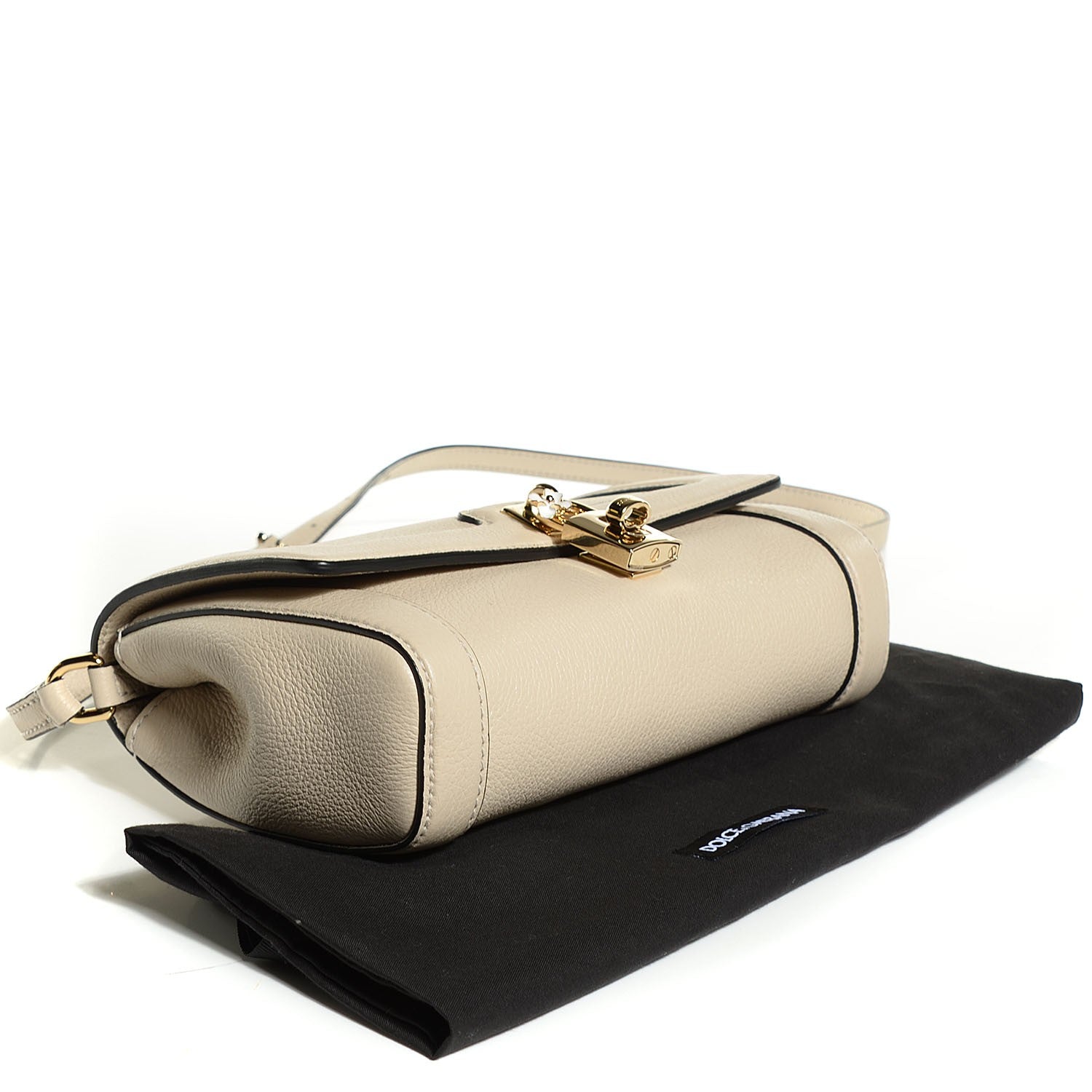 Dolce & Gabbana Calfskin Mini Miss Bonita Satchel Beige 4 of 7