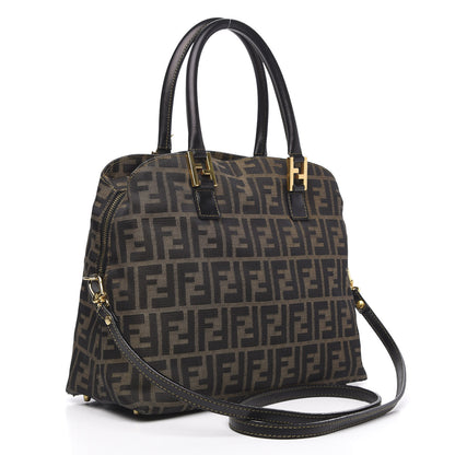 Fendi Zucca Top Handle Tote Tobacco 3 of 11