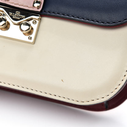 Valentino Garavani Vitello Small Glam Lock Rockstud Flap Light Ivory Water Rose Marine Rubin 8 of 14