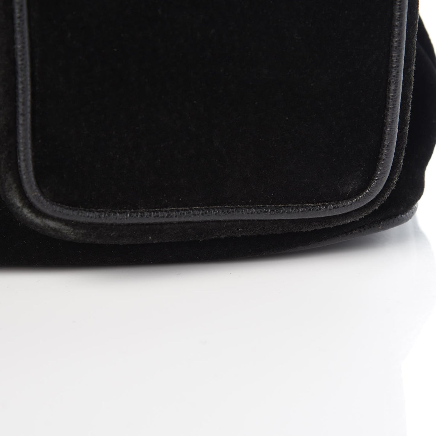 Suede Bamboo Backpack Black
