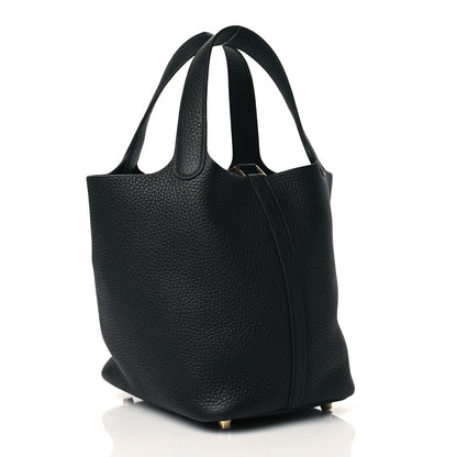 Hermes Taurillon Clemence Picotin Lock 18 PM Black 3 of 10