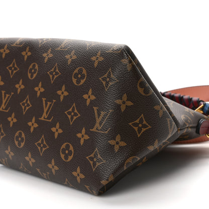 Louis Vuitton Monogram Beaubourg Hobo Mini Bordeaux Red Peach Safran Blue Jean Blue 10 of 15