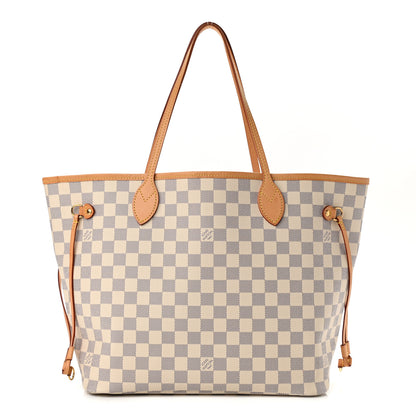 Louis Vuitton Damier Azur Neo Neverfull MM Rose Ballerine 3 of 14