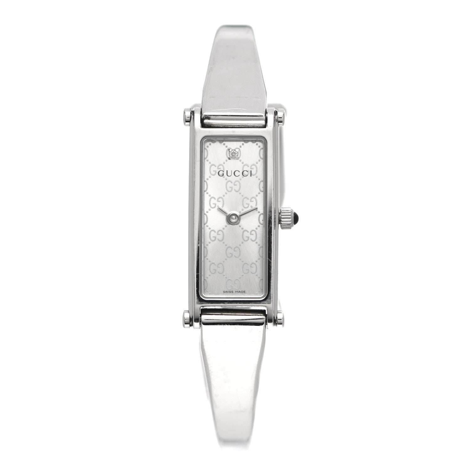 Gucci Stainless Steel Diamond 12mm 1500L Horsebit Quartz Watch 1 of 5