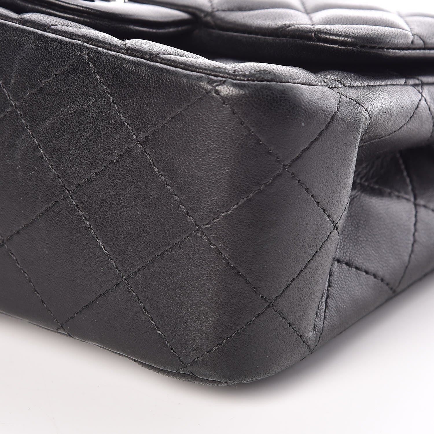 Chanel Lambskin Quilted Mini Square Flap Black 10 of 15