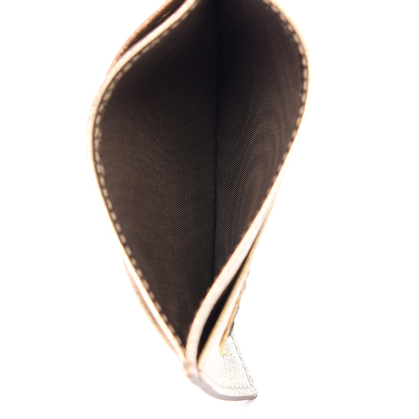 Metallic Goatskin Madras Pop Patch Card Case Cromo