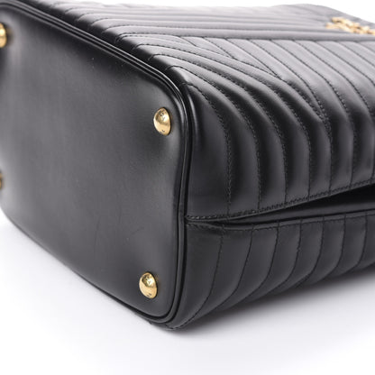 Prada Soft Calfskin Impunture Diagramme Medium Panier Black 9 of 9