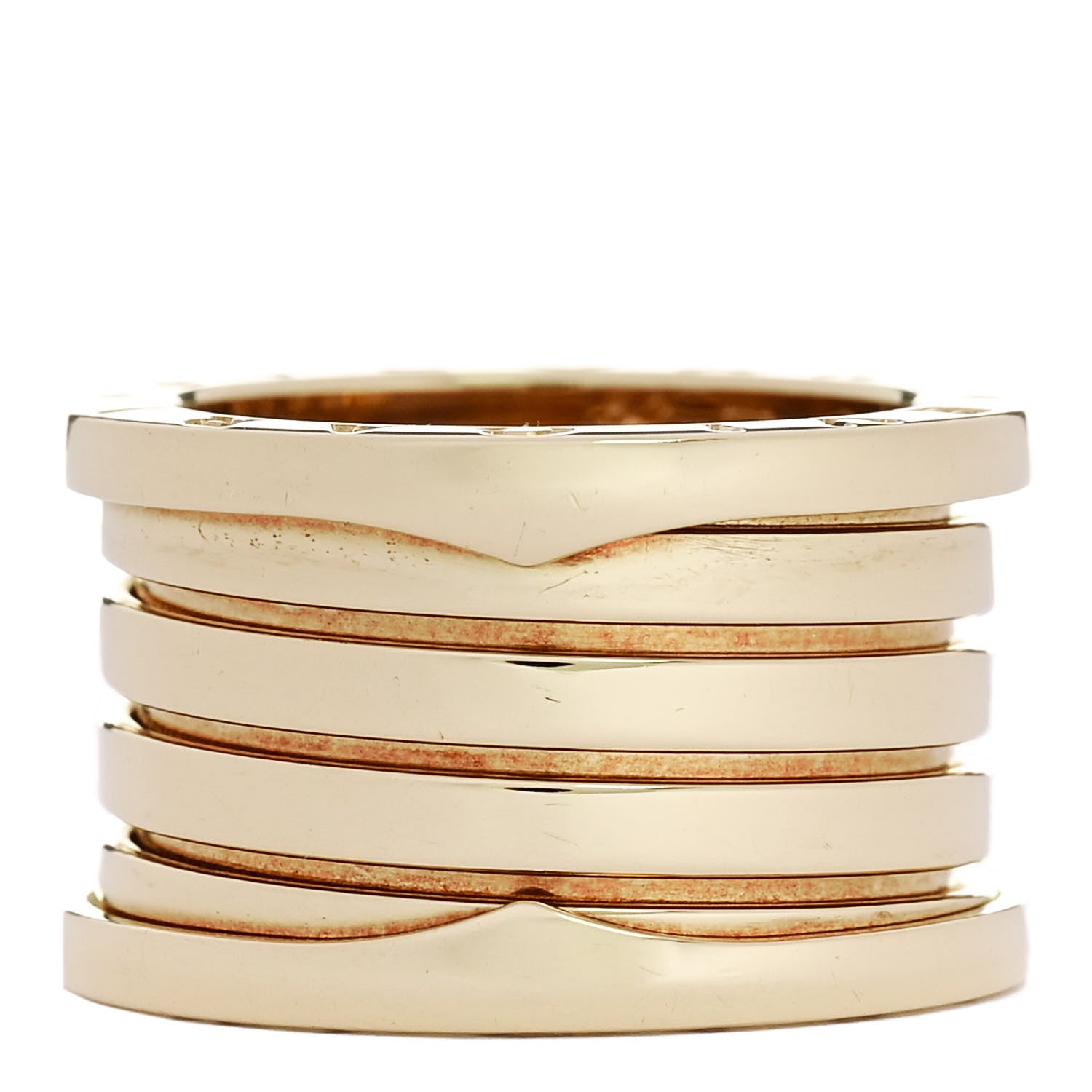 Bulgari 18K Yellow Gold B.Zero1 Four-Band Ring 52 6 3 of 4