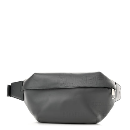 Burberry Calfskin Horseferry Print Medium Sonny Bum Bag Dark Ash Grey 1 of 8