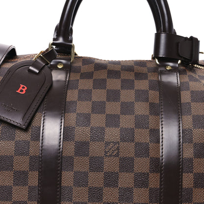 Louis Vuitton Damier Ebene Keepall Bandouliere 55 7 of 12