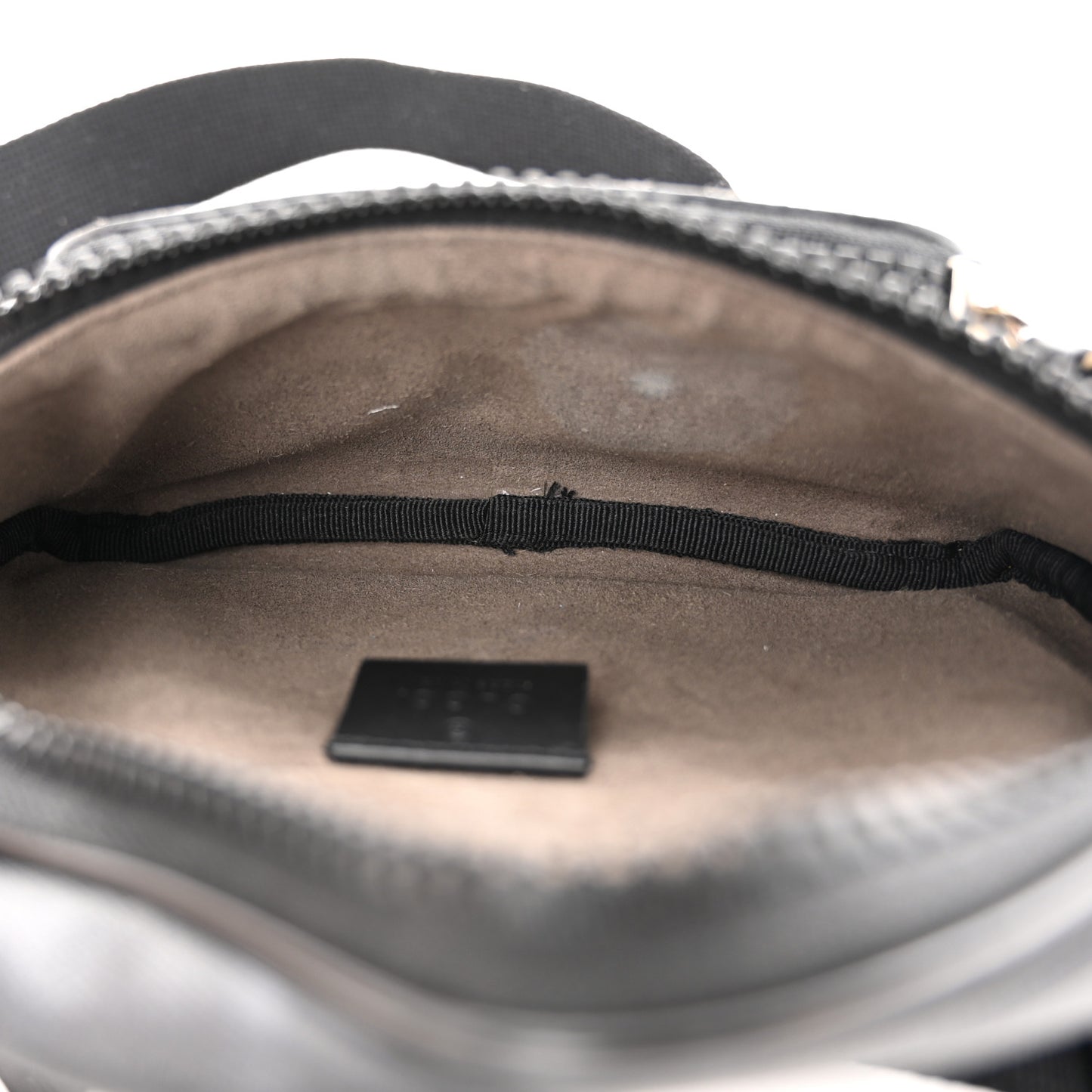 GG Supreme Monogram Belt Bag Black