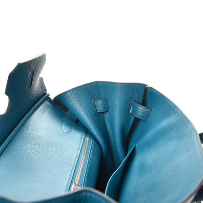 Hermes Togo Birkin 35 Bleu De Galice 10 of 38