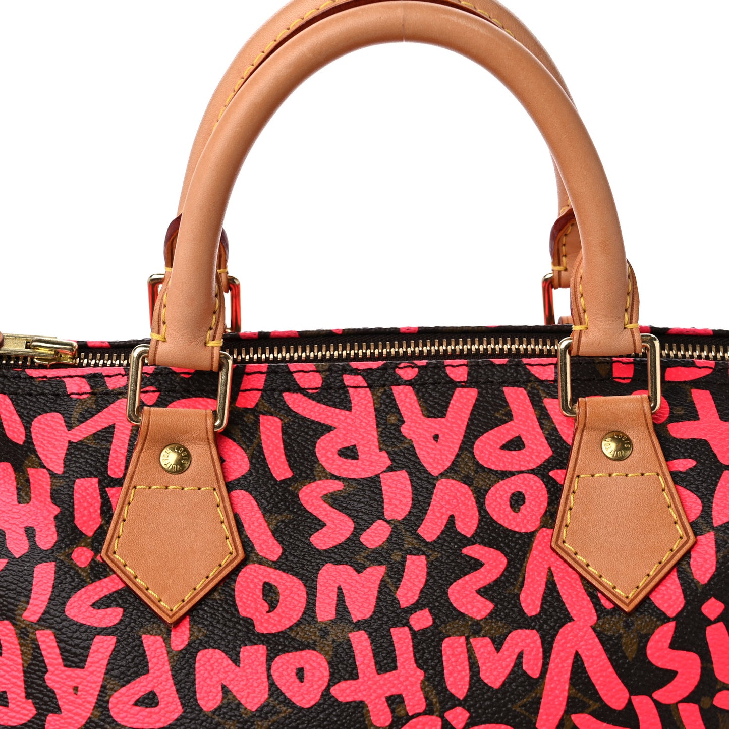 Monogram Graffiti Speedy 30 Fuchsia