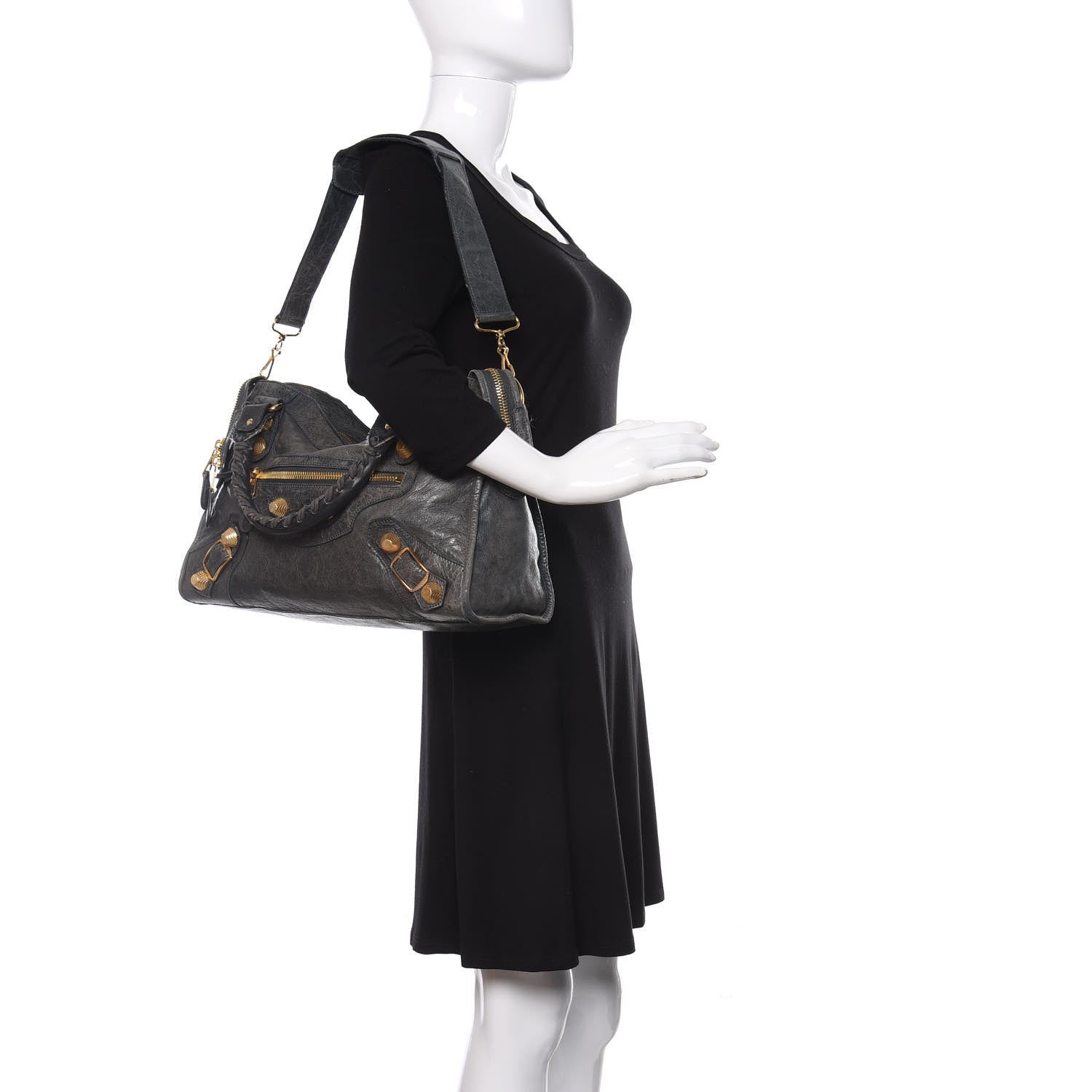 Balenciaga Agneau Giant 21 Gold Hardware City Anthracite 2 of 16