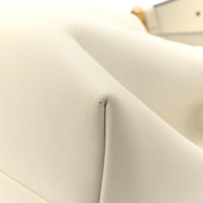 Jimmy Choo Soft Shiny Calfskin Bon Bon East West Bucket Bag Latte 9 of 13