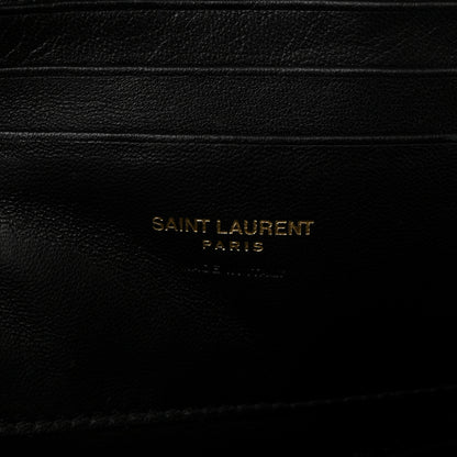 Saint Laurent Grain De Poudre Matelasse Monogram Mini Lou Camera Bag Black 6 of 10