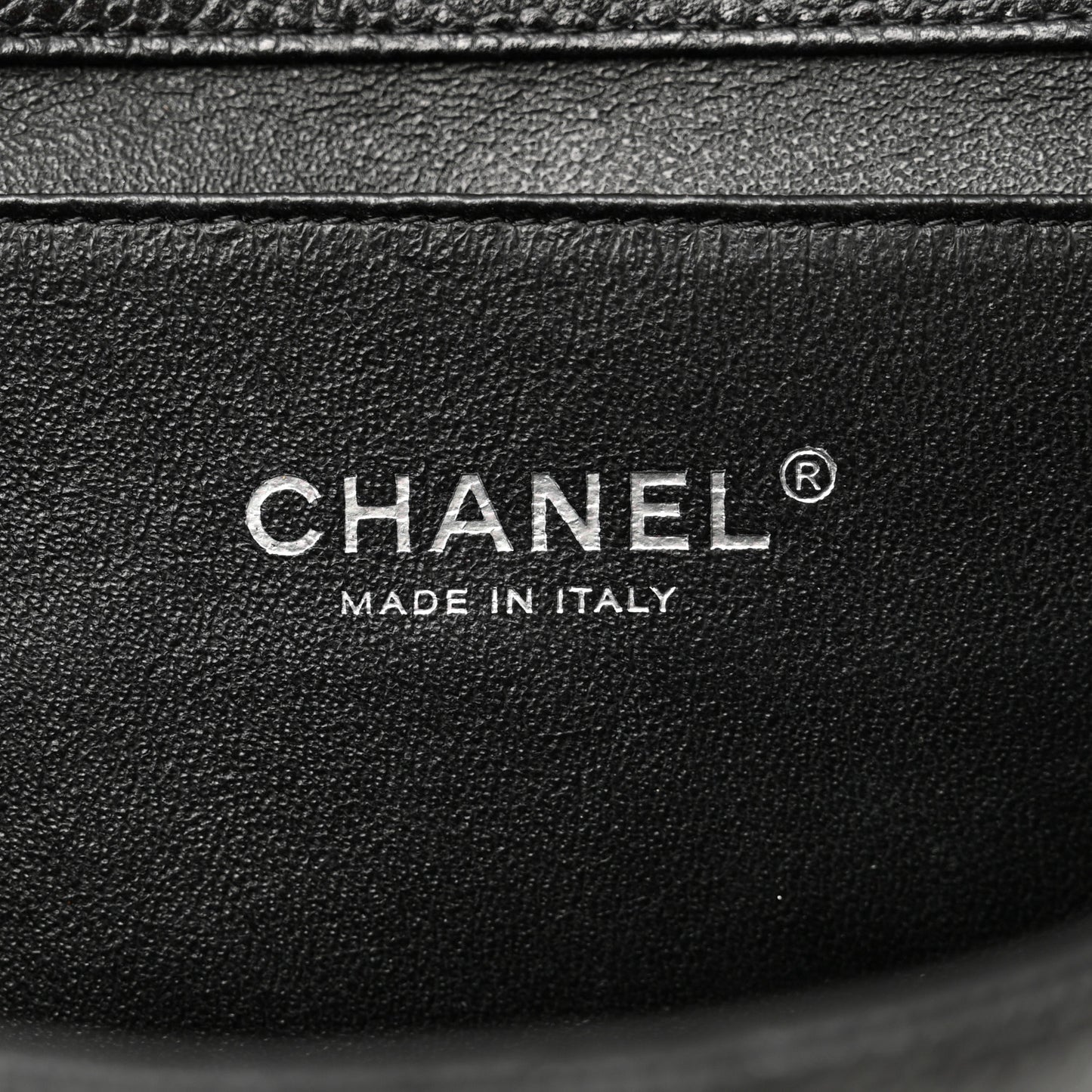 Caviar Quilted Clutch With Chain Flap Black