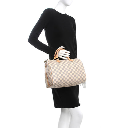 Louis Vuitton Damier Azur Speedy Bandouliere 30 3 of 9