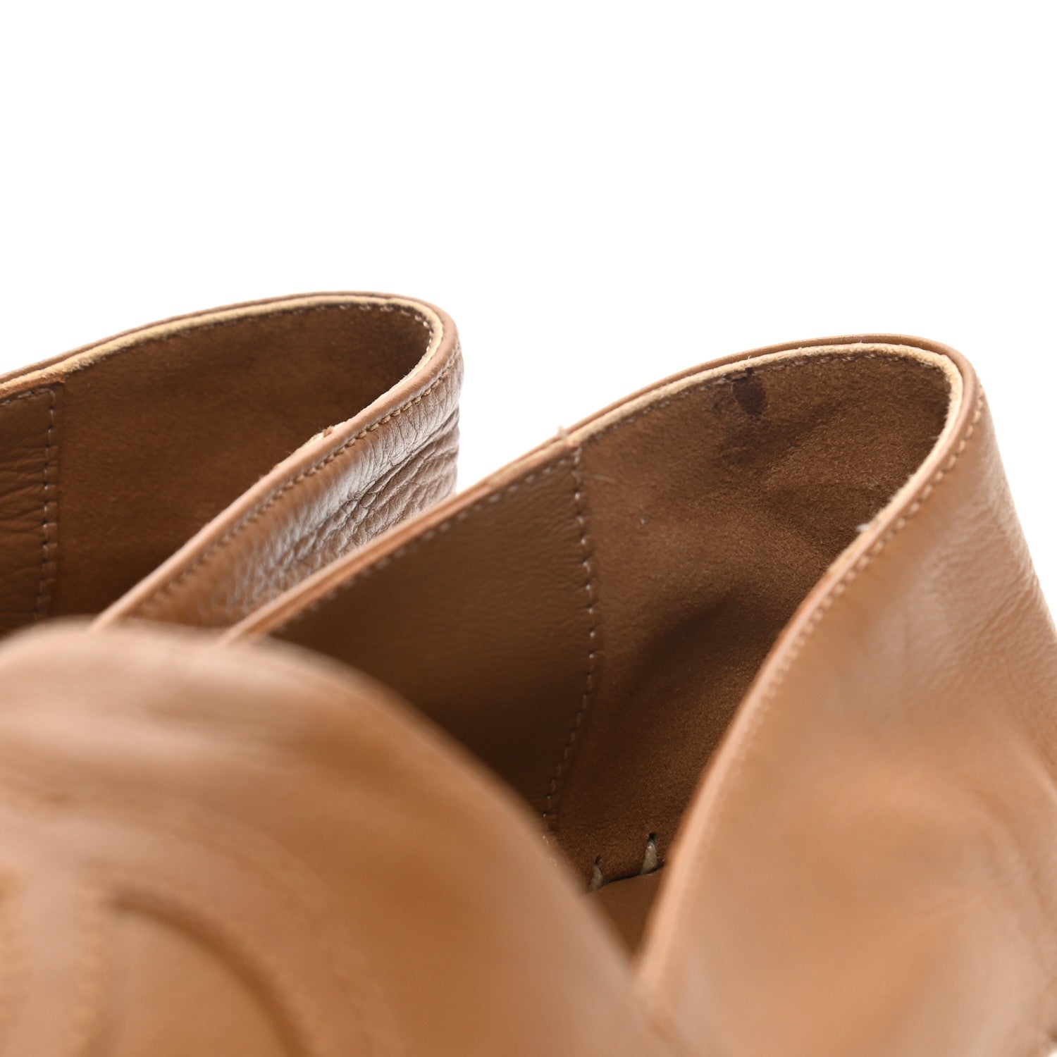 Chanel Calfskin CC Espadrilles 36 Light Brown 10 of 11