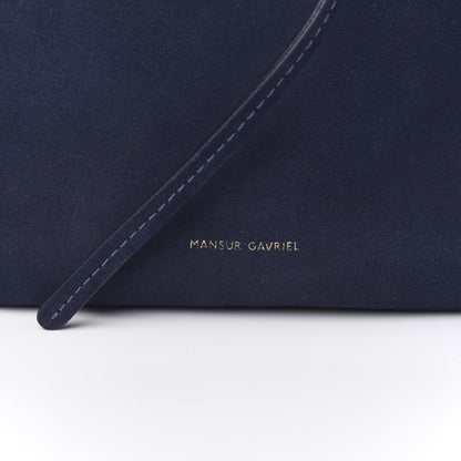 Mansur Gavriel Suede Mini Mini Bucket Bag Navy 6 of 9