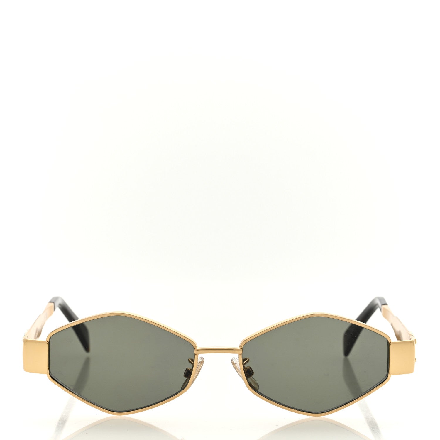 Celine Metal Triomphe 02 Sunglasses CL40254U Gold Green 2 of 7