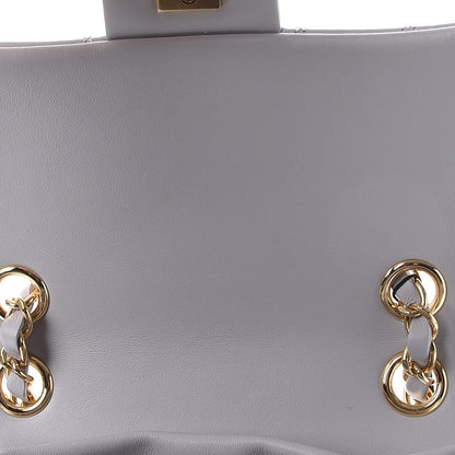 Chanel Calfskin Quilted Small Urban Spirit Backpack Light Grey 8 of 9