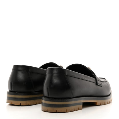 Hermes Calfskin Womens Faubourg Loafers 38.5 Black 4 of 10
