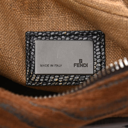 Fendi Lizard Wood Patchwork Oyster Brown 6 of 14