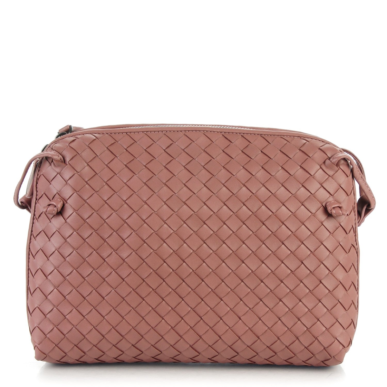 Bottega Veneta Nappa Intrecciato Pillow Crossbody Messenger Dusty Rose 1 of 8
