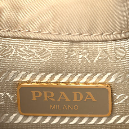 Prada Re-Nylon Saffiano Duet Bucket Crossbody Bag Deserto 6 of 12