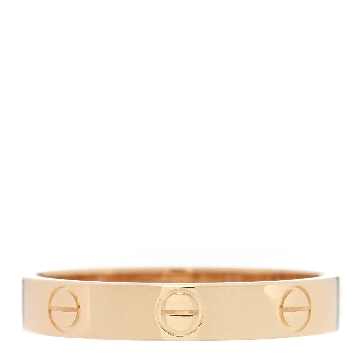18K Yellow Gold 3.5mm LOVE Wedding Band Ring 57 8